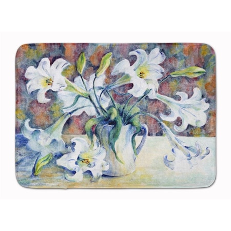 Carolines Treasures Easter Lillies Machine Washable Memory Foam Mat GFGO0014RUG